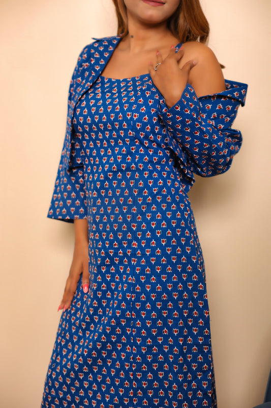 The Two-Step Treasure: Indigo Cotton Set
