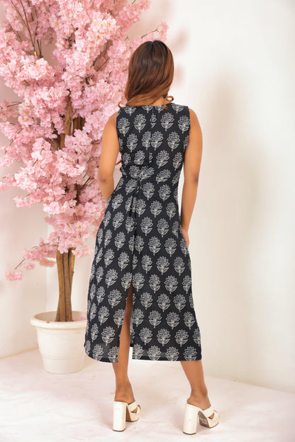 The Bloom Brigade: Printed Cotton Midi