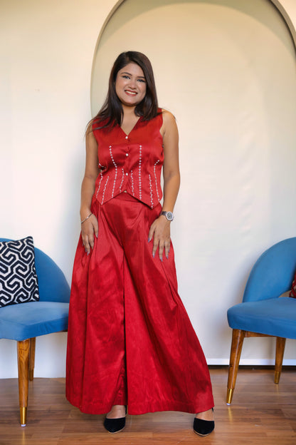 The Red Carpet Rebellion: Raw Silk Set