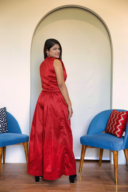 The Red Carpet Rebellion: Raw Silk Set