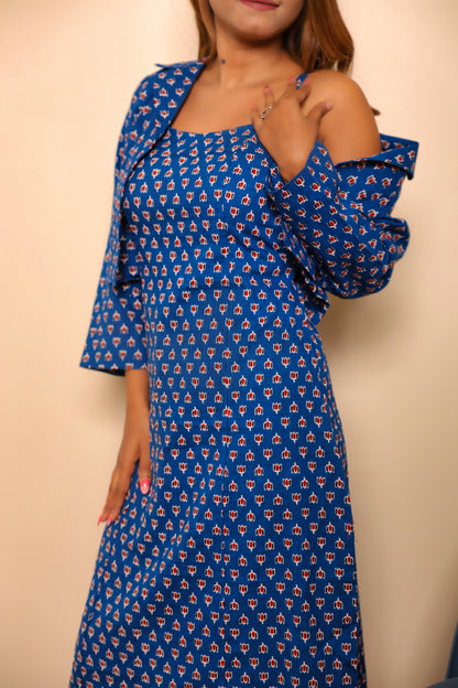 The Two-Step Treasure: Indigo Cotton Set