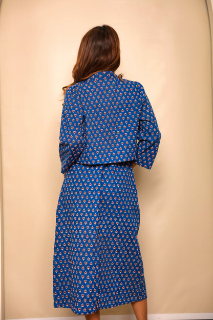 The Two-Step Treasure: Indigo Cotton Set