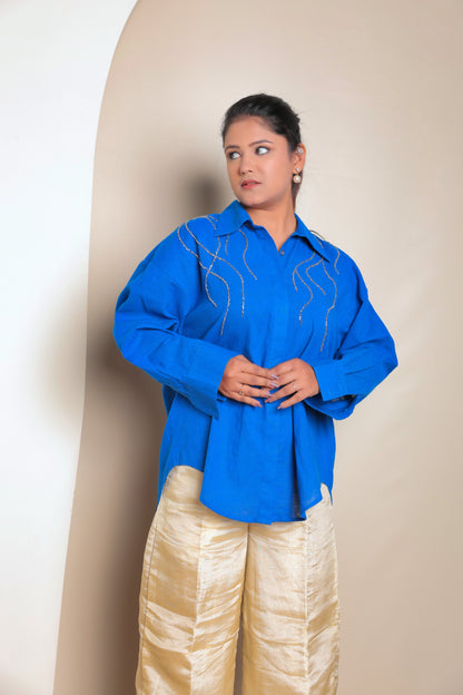 The Blue Horizon: Khadi Cotton Top