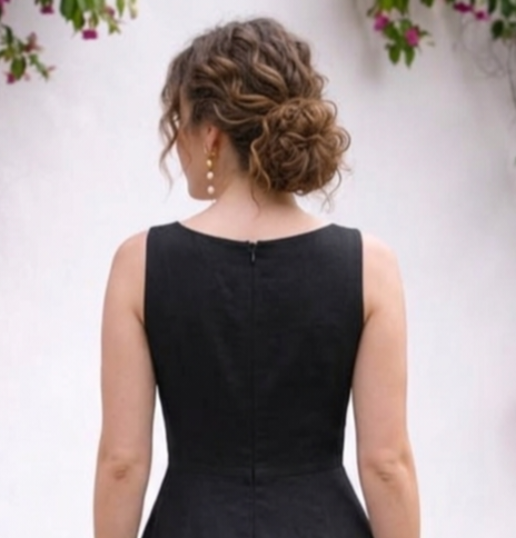 Midnight Grace Midi Dress