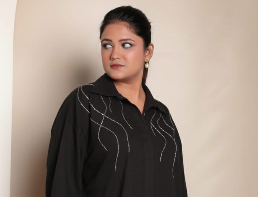 The Black Horizon: Khadi Cotton Top